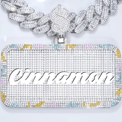 CUSTOM LETTER NECKLACE 3D COLORFUL SQUARE sold by The GUU Shop