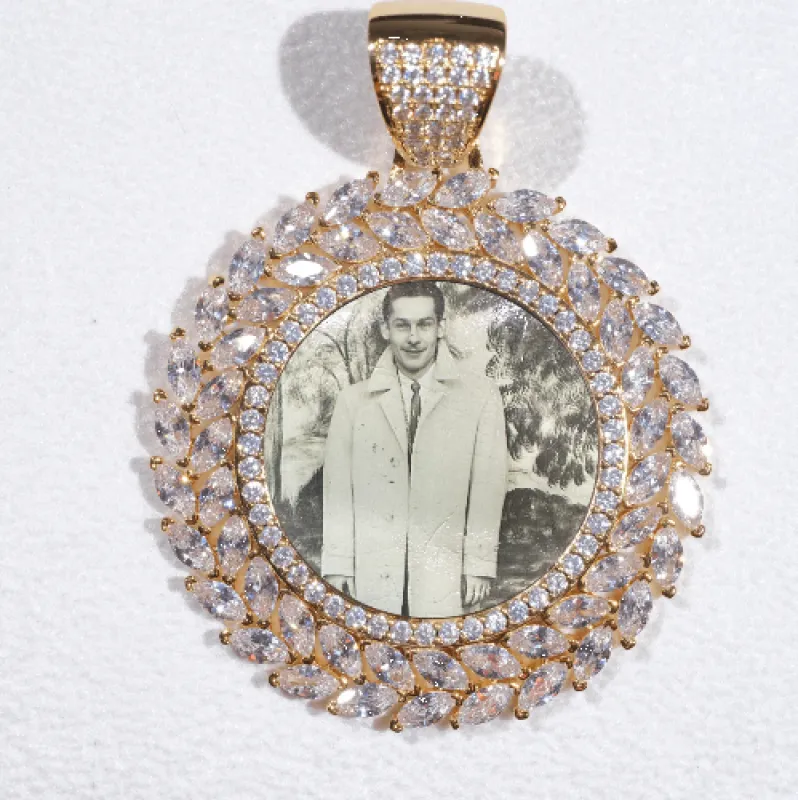 Large 3D Wheat Ear Custom Picture Pendant sold by The GUU Shop