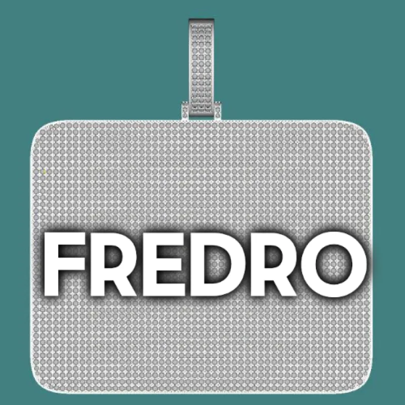 CUSTOM LETTER NECKLACE 3D BIG SQUARE sold by The GUU Shop