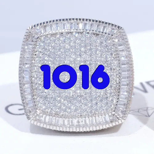 CUSTOM LETTER 3D ICED RING sold by The GUU Shop