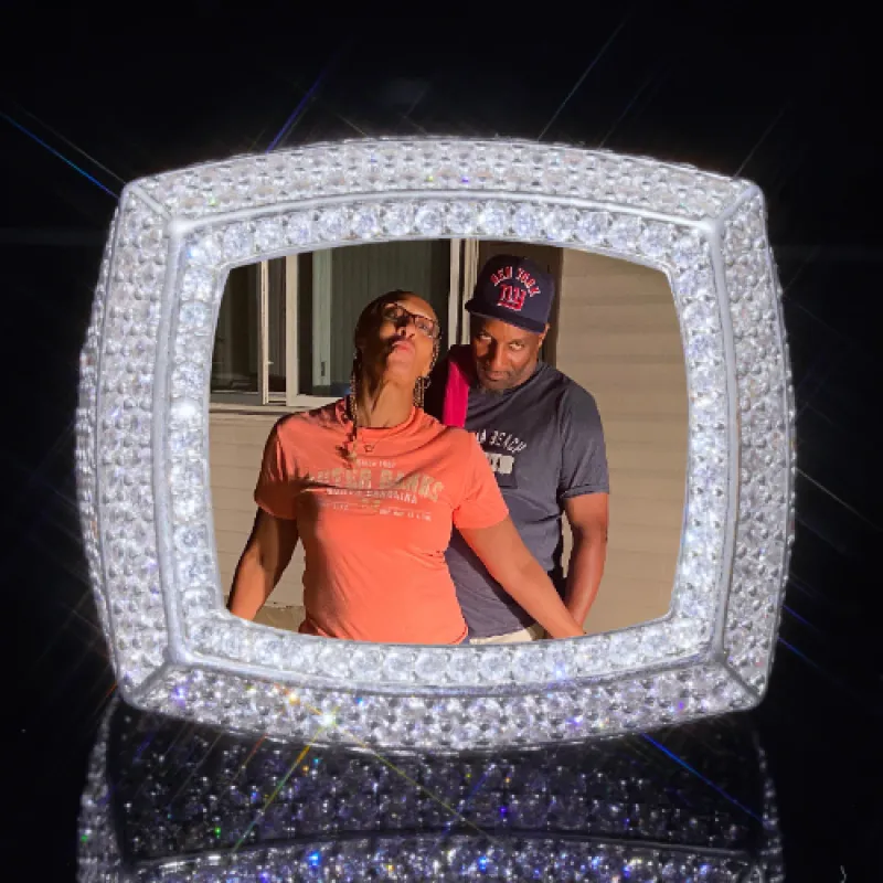 3D CUSTOM PICTURE ICED RING sold by The GUU Shop