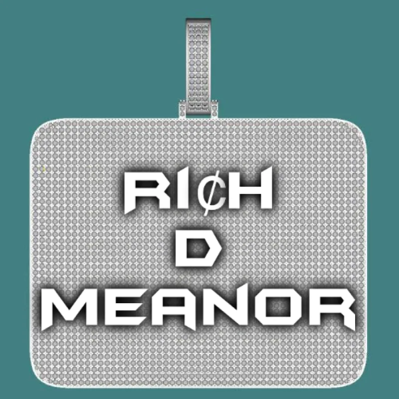 CUSTOM LETTER NECKLACE 3D BIG SQUARE sold by The GUU Shop