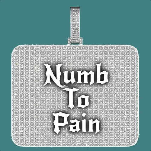 CUSTOM LETTER NECKLACE 3D BIG SQUARE sold by The GUU Shop