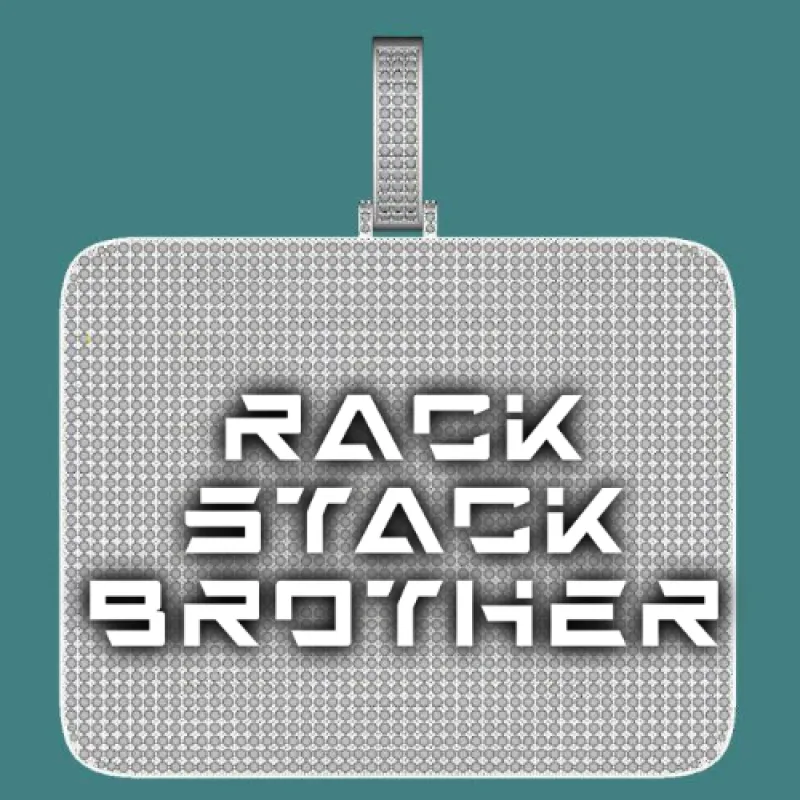 CUSTOM LETTER NECKLACE 3D BIG SQUARE made by The GUU Shop