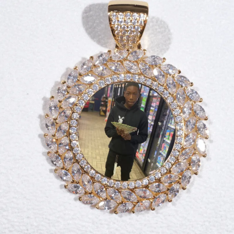 Large 3D Wheat Ear Custom Picture Pendant sold by The GUU Shop