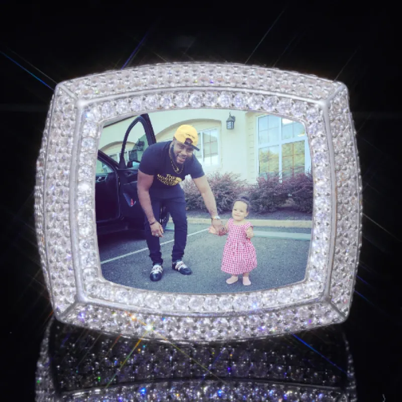 3D CUSTOM PICTURE ICED RING sold by The GUU Shop