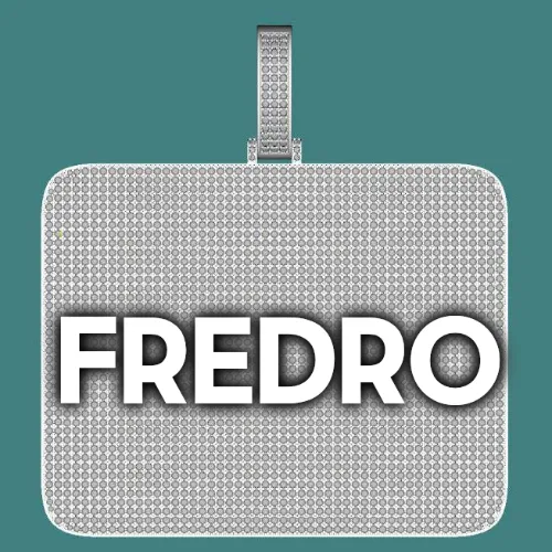 CUSTOM LETTER NECKLACE 3D BIG SQUARE sold by The GUU Shop