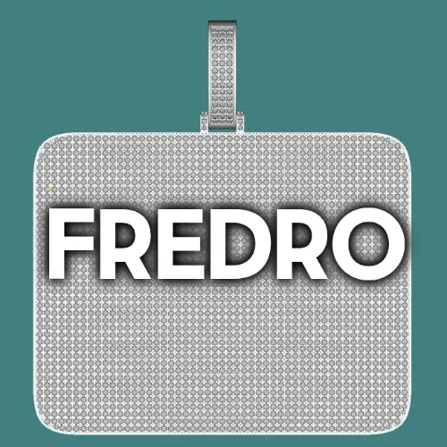 CUSTOM LETTER NECKLACE 3D BIG SQUARE sold by The GUU Shop