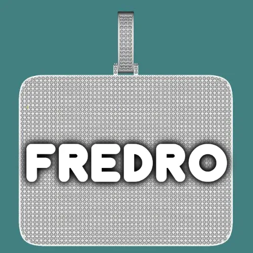 CUSTOM LETTER NECKLACE 3D BIG SQUARE sold by The GUU Shop