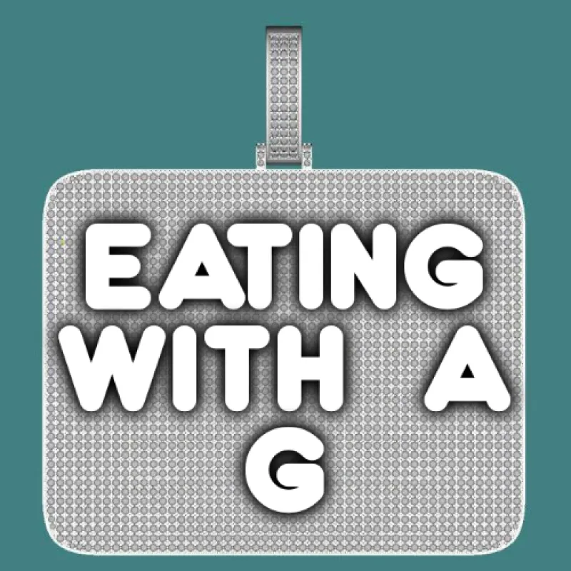 CUSTOM LETTER NECKLACE 3D BIG SQUARE sold by The GUU Shop