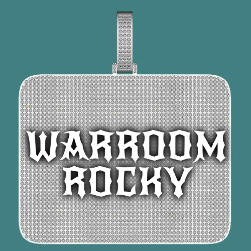 CUSTOM LETTER NECKLACE 3D BIG SQUARE sold by The GUU Shop