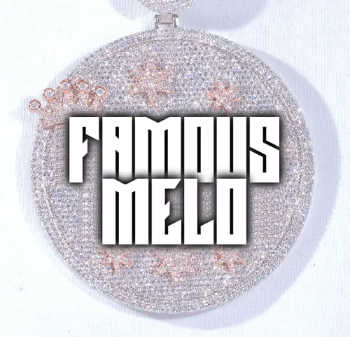 CUSTOM LETTER NECKLACE 3D BIG CROWN DISC sold by The GUU Shop