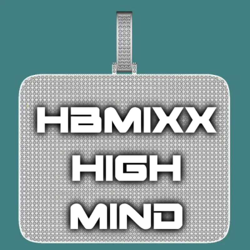 CUSTOM LETTER NECKLACE 3D BIG SQUARE sold by The GUU Shop