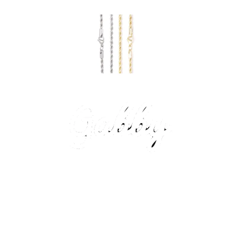 Script Custom Letter Necklace made by The GUU Shop