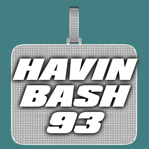 CUSTOM LETTER NECKLACE 3D BIG SQUARE sold by The GUU Shop