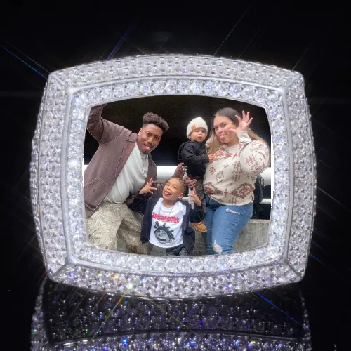 3D CUSTOM PICTURE ICED RING sold by The GUU Shop