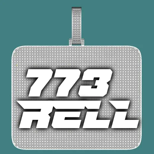 CUSTOM LETTER NECKLACE 3D BIG SQUARE sold by The GUU Shop