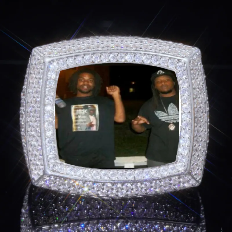 3D CUSTOM PICTURE ICED RING sold by The GUU Shop