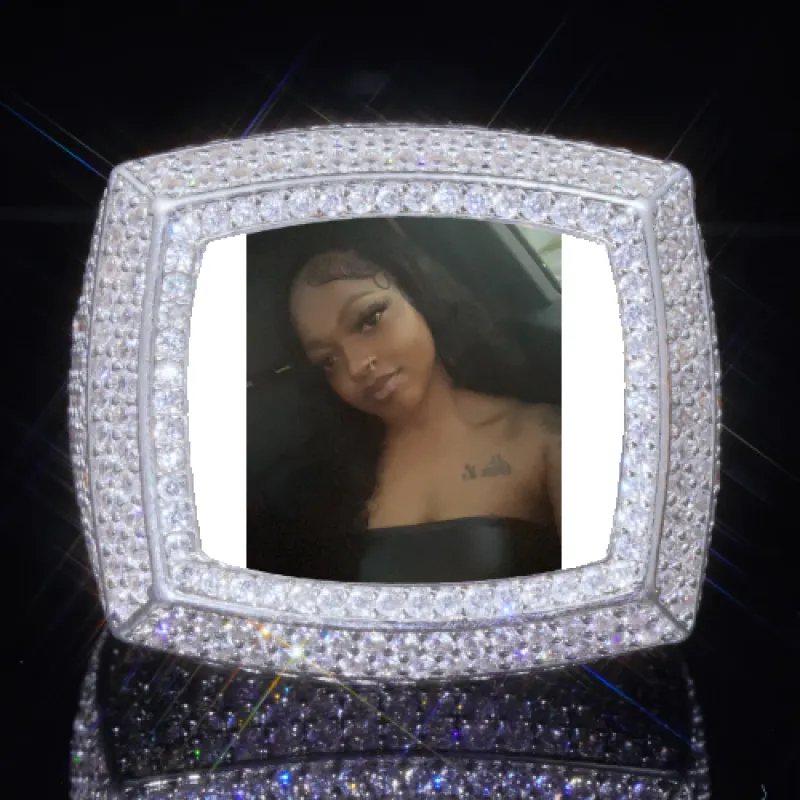 3D CUSTOM PICTURE ICED RING sold by The GUU Shop