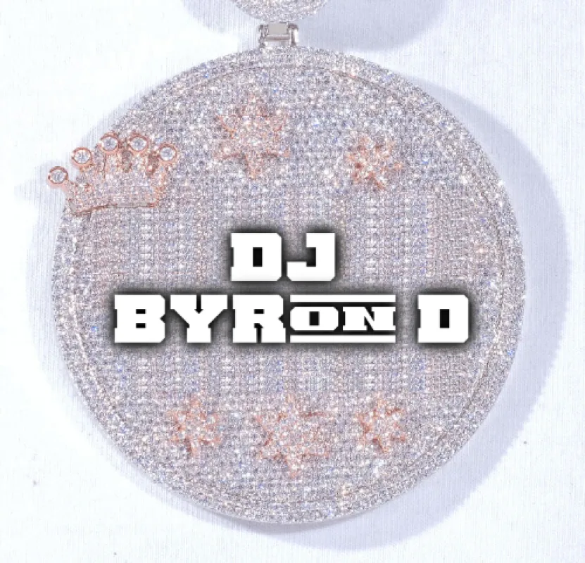 CUSTOM LETTER NECKLACE 3D BIG CROWN DISC made by The GUU Shop