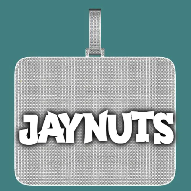 CUSTOM LETTER NECKLACE 3D BIG SQUARE made by The GUU Shop