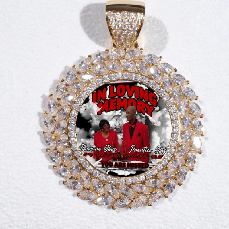 Large 3D Wheat Ear Custom Picture Pendant made by The GUU Shop