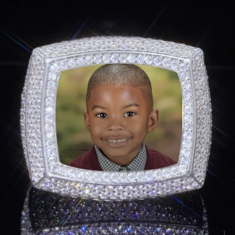 3D CUSTOM PICTURE ICED RING sold by The GUU Shop