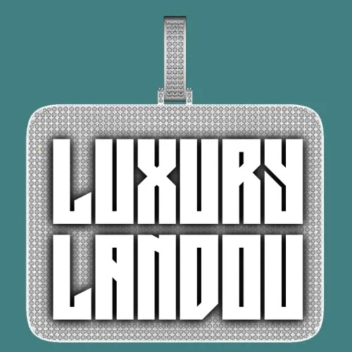 CUSTOM LETTER NECKLACE 3D BIG SQUARE sold by The GUU Shop