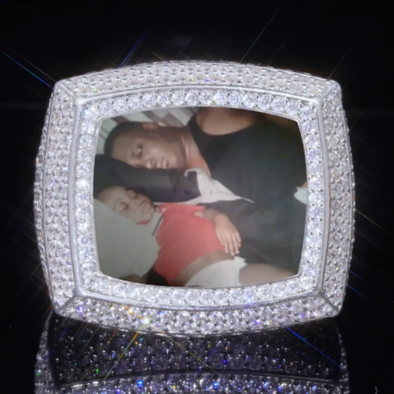 3D CUSTOM PICTURE ICED RING sold by The GUU Shop