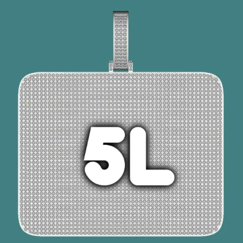 CUSTOM LETTER NECKLACE 3D BIG SQUARE sold by The GUU Shop