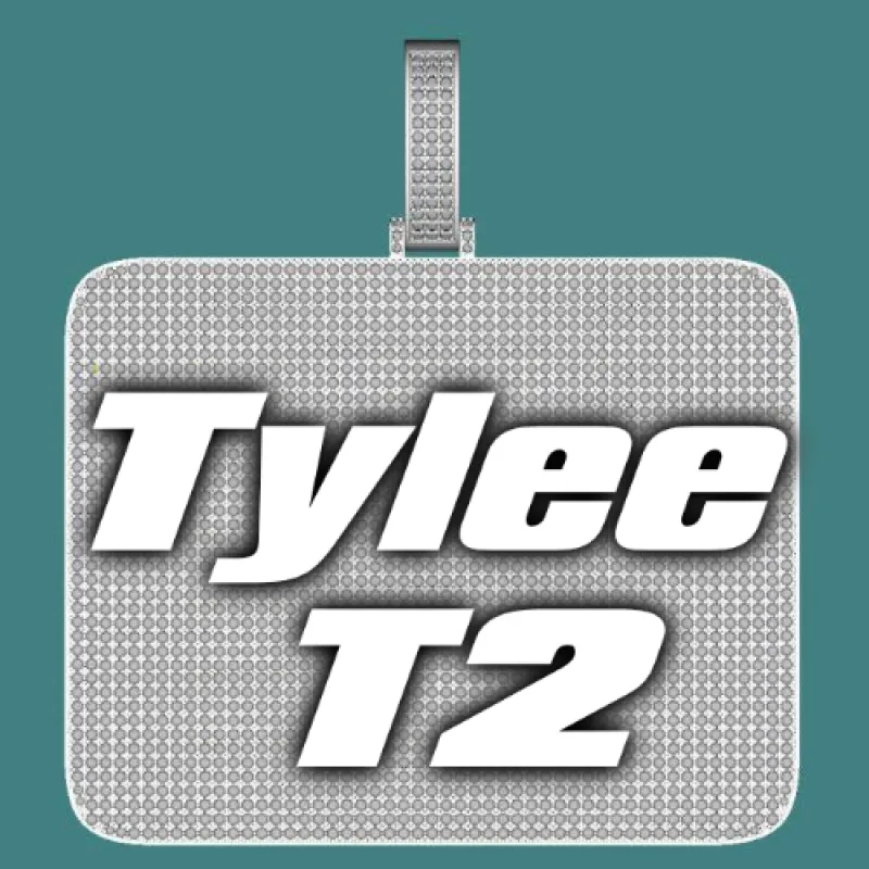 CUSTOM LETTER NECKLACE 3D BIG SQUARE made by The GUU Shop