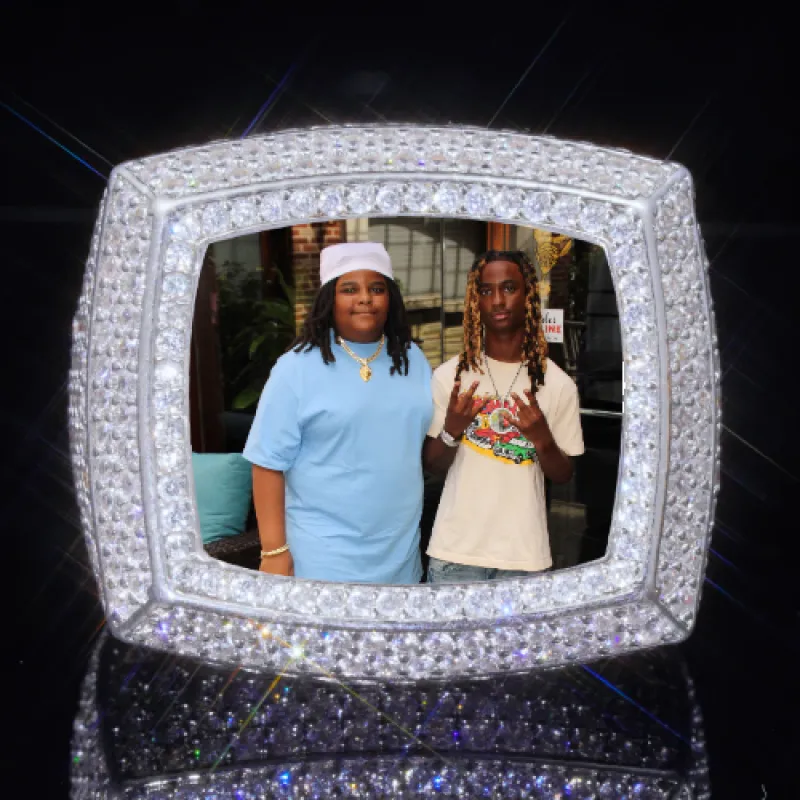 3D CUSTOM PICTURE ICED RING sold by The GUU Shop