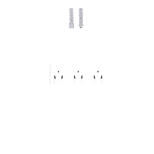 Custom Letters Baguette Two Layer Necklace sold by The GUU Shop