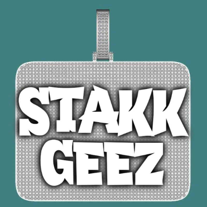 CUSTOM LETTER NECKLACE 3D BIG SQUARE sold by The GUU Shop