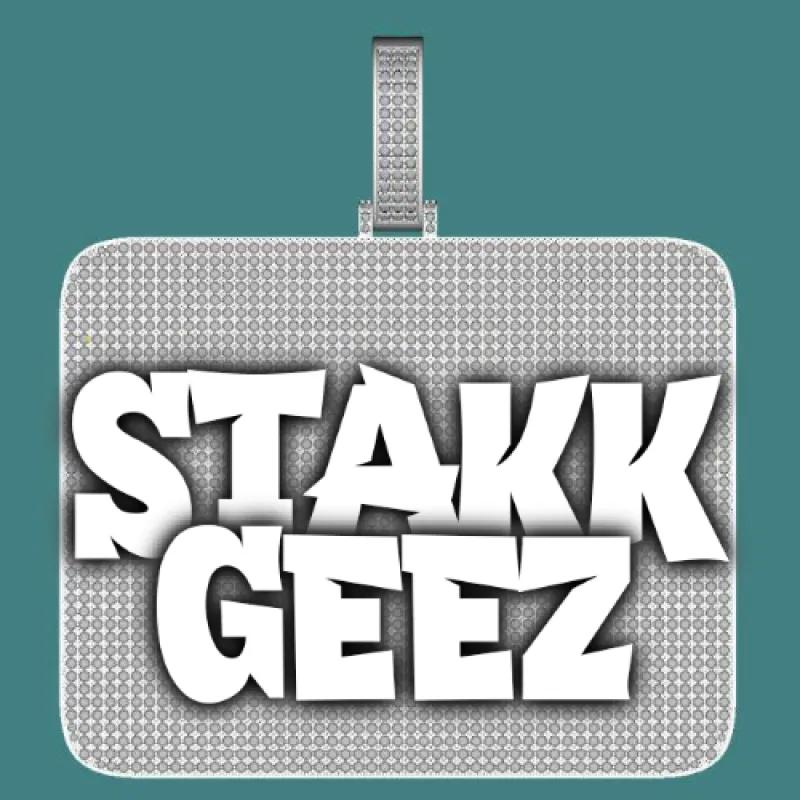 CUSTOM LETTER NECKLACE 3D BIG SQUARE made by The GUU Shop