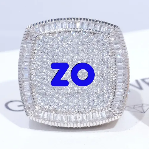 CUSTOM LETTER 3D ICED RING sold by The GUU Shop