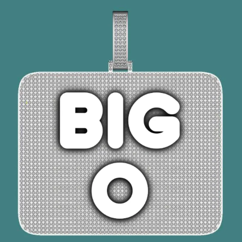 CUSTOM LETTER NECKLACE 3D BIG SQUARE made by The GUU Shop