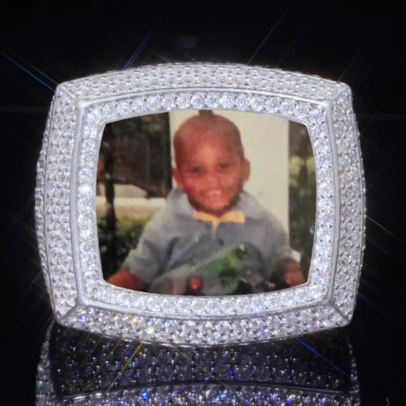 3D CUSTOM PICTURE ICED RING made by The GUU Shop