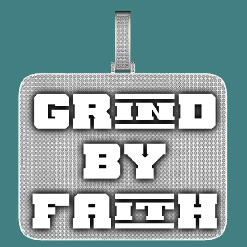 CUSTOM LETTER NECKLACE 3D BIG SQUARE sold by The GUU Shop