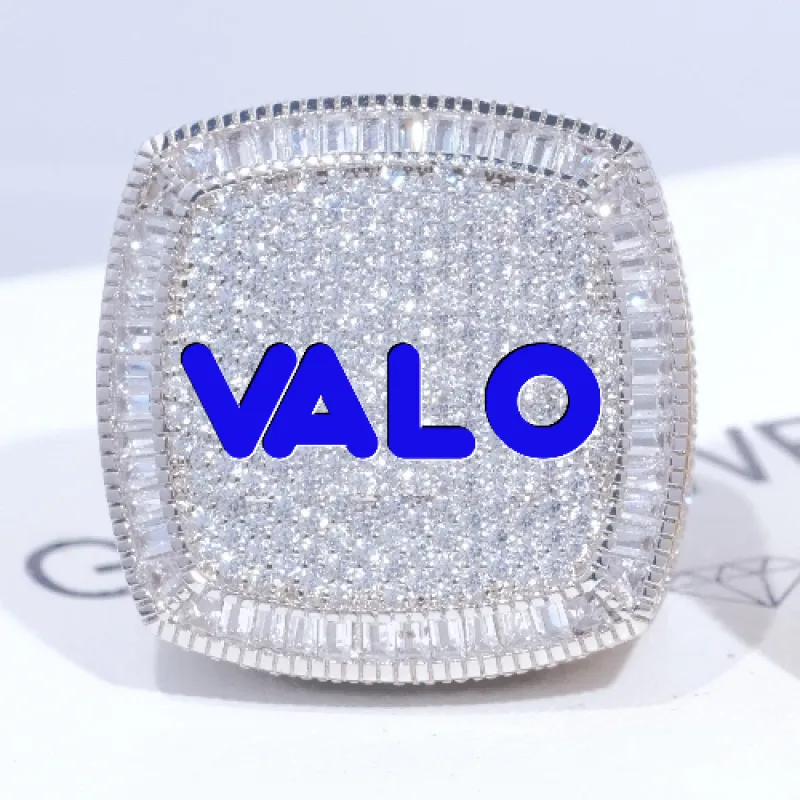 CUSTOM LETTER 3D ICED RING made by The GUU Shop