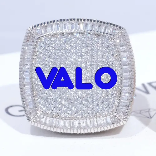 CUSTOM LETTER 3D ICED RING sold by The GUU Shop