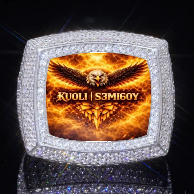 3D CUSTOM PICTURE ICED RING sold by The GUU Shop