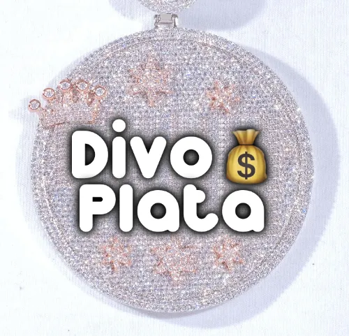 CUSTOM LETTER NECKLACE 3D BIG CROWN DISC sold by The GUU Shop