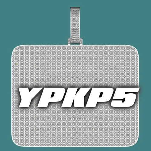 CUSTOM LETTER NECKLACE 3D BIG SQUARE sold by The GUU Shop