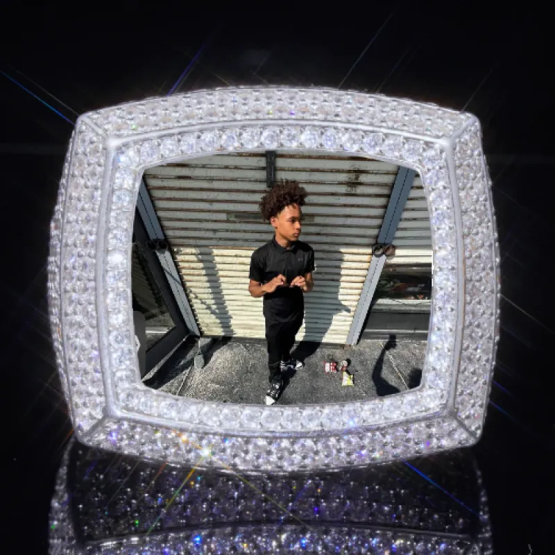 3D CUSTOM PICTURE ICED RING sold by The GUU Shop