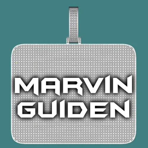 CUSTOM LETTER NECKLACE 3D BIG SQUARE sold by The GUU Shop