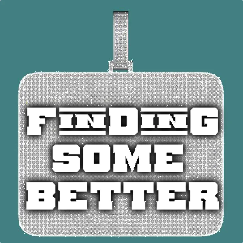 CUSTOM LETTER NECKLACE 3D BIG SQUARE made by The GUU Shop