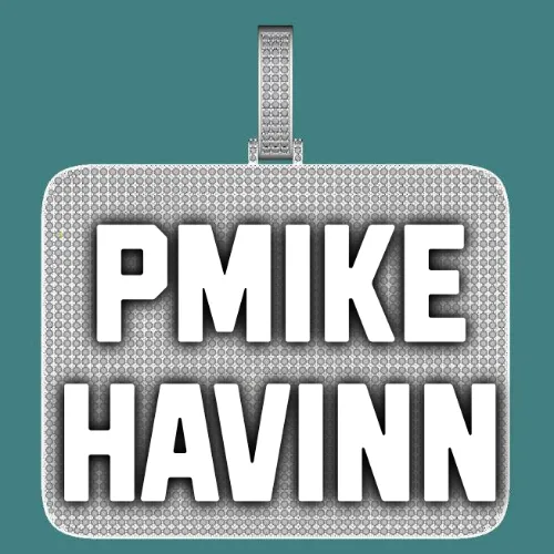 CUSTOM LETTER NECKLACE 3D BIG SQUARE sold by The GUU Shop