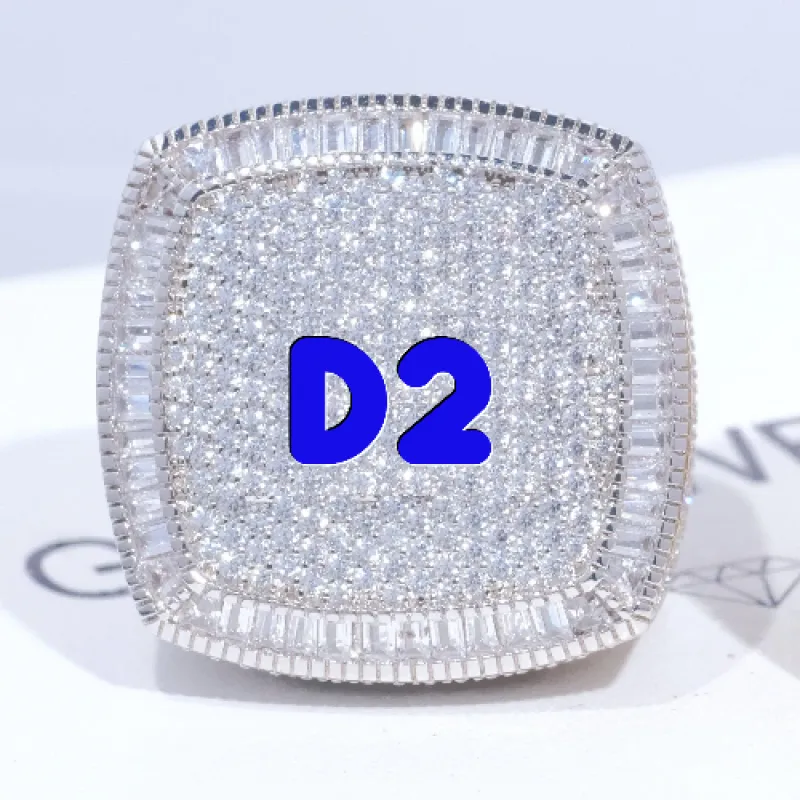 CUSTOM LETTER 3D ICED RING made by The GUU Shop