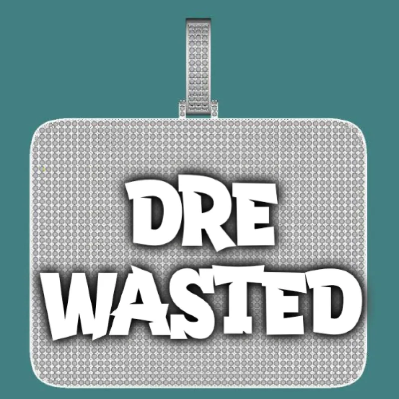 CUSTOM LETTER NECKLACE 3D BIG SQUARE made by The GUU Shop